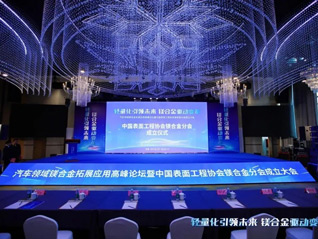 熱烈慶?！爸袊砻婀こ虆f會鎂合金分會成立大會”在安徽池州圓滿落幕，公司董事長劉萬青當選鎂合金分會常務副理事長！